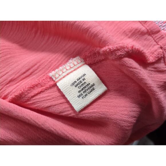 NWT Wishful Park Womens Asymmetrical Coral Tank Top Loose Fit, Size Med - Picture 9 of 11